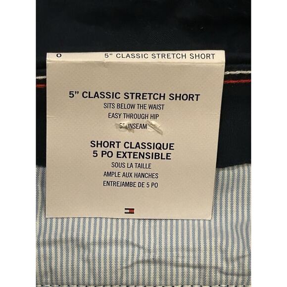 NWT Tommy Hilfiger The Flex Navy Blue Classic Stretch Shorts Women's size 0 - Picture 5 of 8